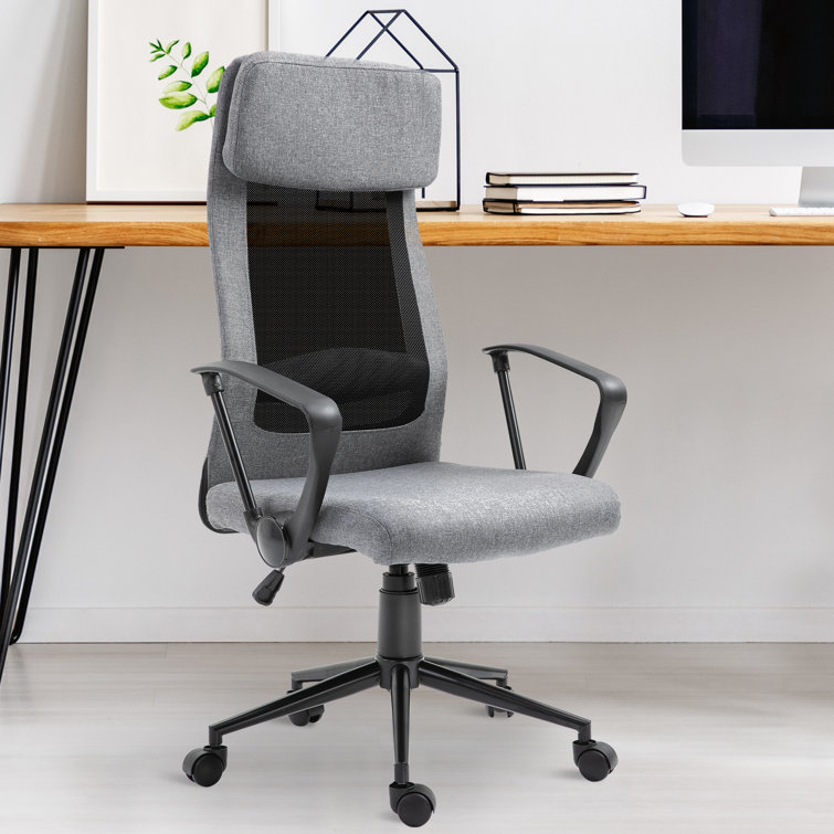 Latitude Run Breathable Home Office Chair Executive Height Adjustable